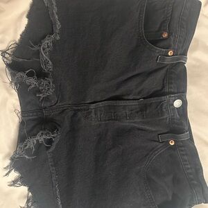 Levi's Black Jean Shorts for Women